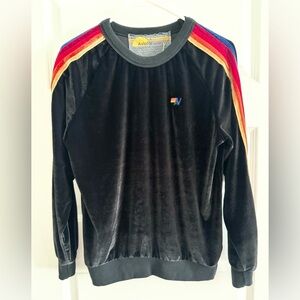 Aviator Nation Classic Velvet Relaxed Sweatshirt